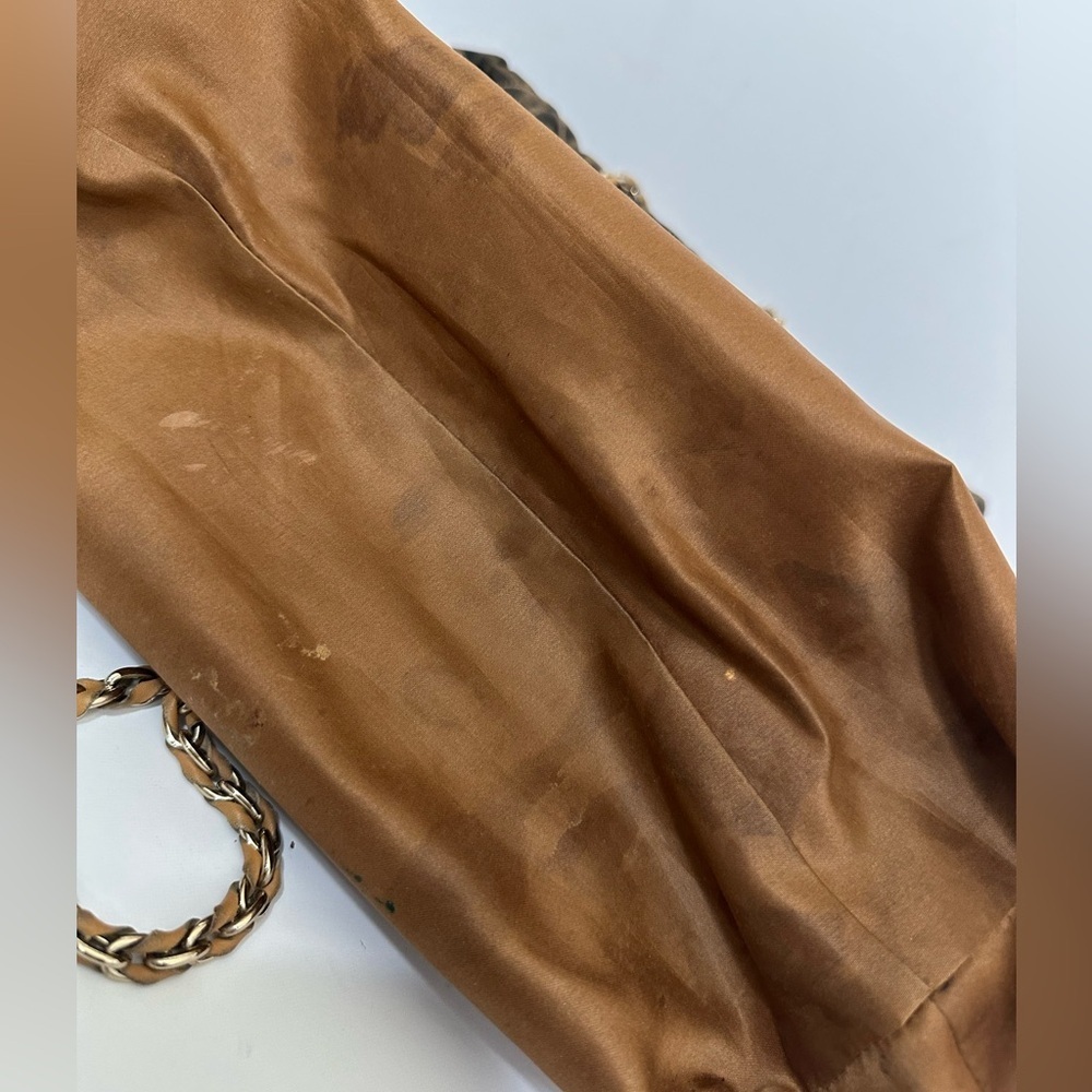 💯Authentic Fendi Brown Zucca Quilted Nylon Large Roll Tote🍀 - Picture 13 of 17